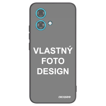 Picasee silikónový čierny obal pre Motorola Edge 40 Neo - Vlastný fotka/motiv