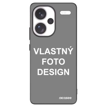 Picasee silikónový čierny obal pre Xiaomi Redmi Note 13 Pro+ 5G - Vlastný fotka/motiv