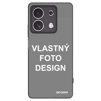 Picasee silikónový čierny obal pre Xiaomi Redmi Note 13 4G - Vlastný fotka/motiv