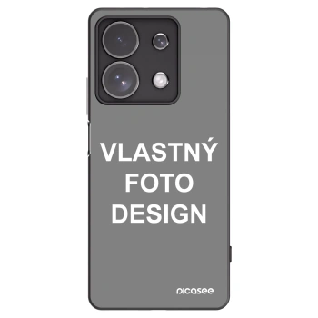 Picasee silikónový čierny obal pre Xiaomi Redmi Note 13 Pro 4G - Vlastný fotka/motiv