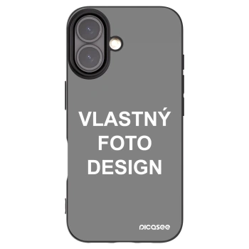 Picasee silikónový čierny obal pre Apple iPhone 16 - Vlastný fotka/motiv