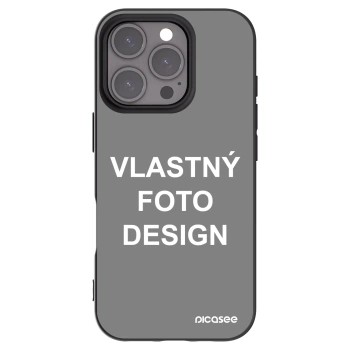 Picasee silikónový čierny obal pre Apple iPhone 16 Pro - Vlastný fotka/motiv
