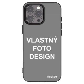 Picasee silikónový čierny obal pre Apple iPhone 16 Pro Max - Vlastný fotka/motiv