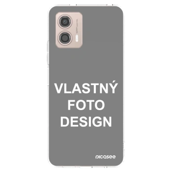 Picasee silikónový prehľadný obal pre Motorola Moto G53 5G - Vlastný fotka/motiv