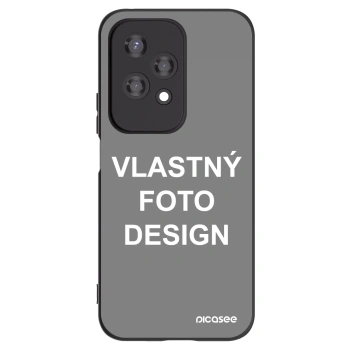 Picasee silikónový čierny obal pre Honor 200 Lite - Vlastný fotka/motiv