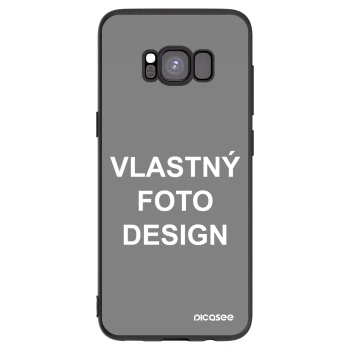 Picasee silikónový čierny obal pre Samsung Galaxy S8 G950F - Vlastný fotka/motiv