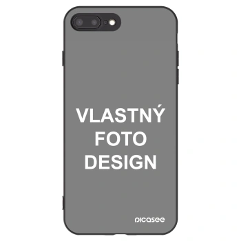 Picasee silikónový čierny obal pre Apple iPhone 7 Plus - Vlastný fotka/motiv