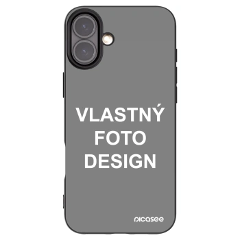 Picasee silikónový čierny obal pre Apple iPhone 16 Plus - Vlastný fotka/motiv
