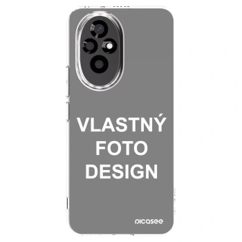 Picasee silikónový prehľadný obal pre Honor 200 5G - Vlastný fotka/motiv