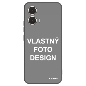 Picasee silikónový čierny obal pre Motorola Moto G85 - Vlastný fotka/motiv