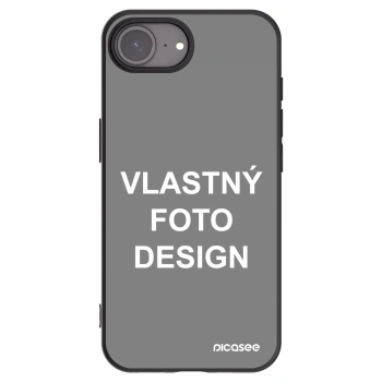 Picasee silikónový čierny obal pre Apple iPhone 16e - Vlastný fotka/motiv