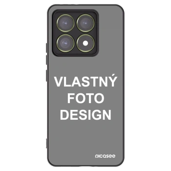 Picasee silikónový čierny obal pre Xiaomi 14T - Vlastný fotka/motiv