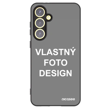 Picasee silikónový čierny obal pre Samsung Galaxy S24 FE S721B - Vlastný fotka/motiv