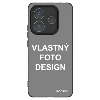 Picasee silikónový čierny obal pre Xiaomi Redmi Note 14 5G - Vlastný fotka/motiv