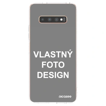 Picasee silikónový prehľadný obal pre Samsung Galaxy S10 Plus G975 - Vlastný fotka/motiv