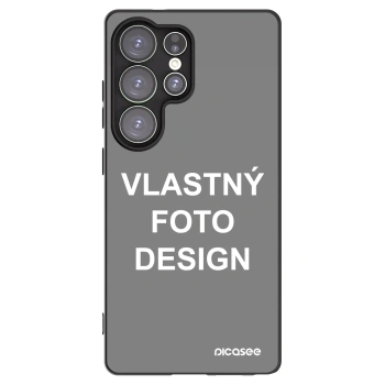 Picasee silikónový čierny obal pre Samsung Galaxy S25 Ultra 5G - Vlastný fotka/motiv