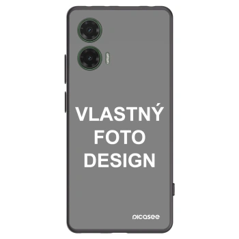 Picasee silikónový čierny obal pre Motorola Moto G35 5G - Vlastný fotka/motiv