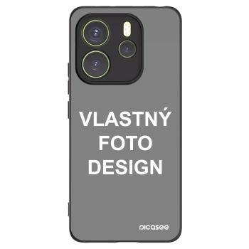 Picasee silikónový čierny obal pre Xiaomi Redmi Note 14 4G - Vlastný fotka/motiv
