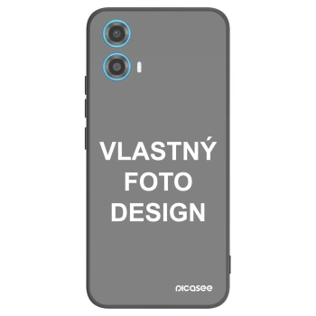 Picasee silikónový čierny obal pre Motorola Moto G34 5G - Vlastný fotka/motiv