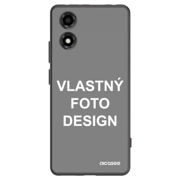 Picasee silikónový čierny obal pre Motorola Moto E14 - Vlastný fotka/motiv