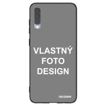 Picasee silikónový čierny obal pre Samsung Galaxy A70 A705F - Vlastný fotka/motiv