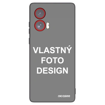Picasee silikónový čierny obal pre Motorola Edge 50 Fusion - Vlastný fotka/motiv