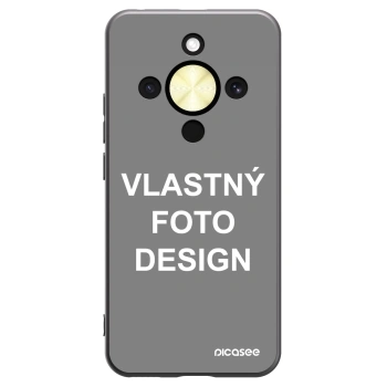 Picasee silikónový čierny obal pre Honor Magic8 Lite 5G - Vlastný fotka/motiv