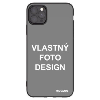 Picasee silikónový čierny obal pre Apple iPhone 11 Pro Max - Vlastný fotka/motiv