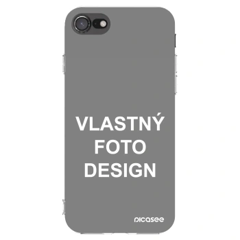 Picasee silikónový prehľadný obal pre Apple iPhone 8 - Vlastný fotka/motiv