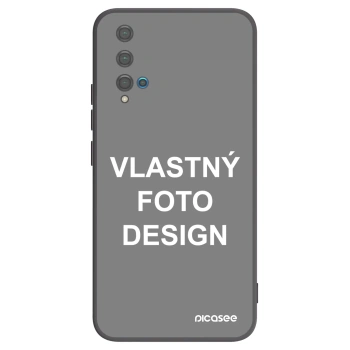 Picasee silikónový čierny obal pre Huawei Nova 5T - Vlastný fotka/motiv