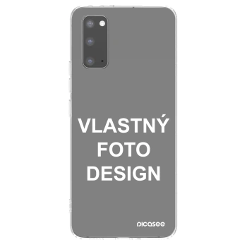 Picasee silikónový prehľadný obal pre Samsung Galaxy S20 G980F - Vlastný fotka/motiv