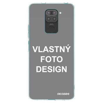 Picasee silikónový čierny obal pre Xiaomi Redmi Note 9 - Vlastný fotka/motiv
