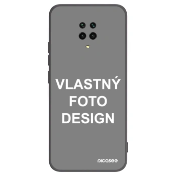 Picasee silikónový čierny obal pre Xiaomi Redmi Note 9S - Vlastný fotka/motiv