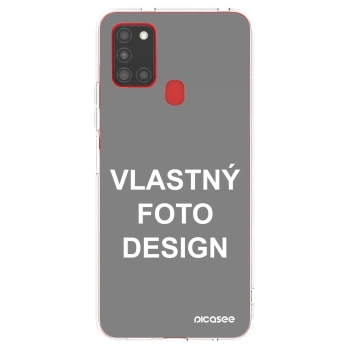 Picasee silikónový prehľadný obal pre Samsung Galaxy A21s - Vlastný fotka/motiv