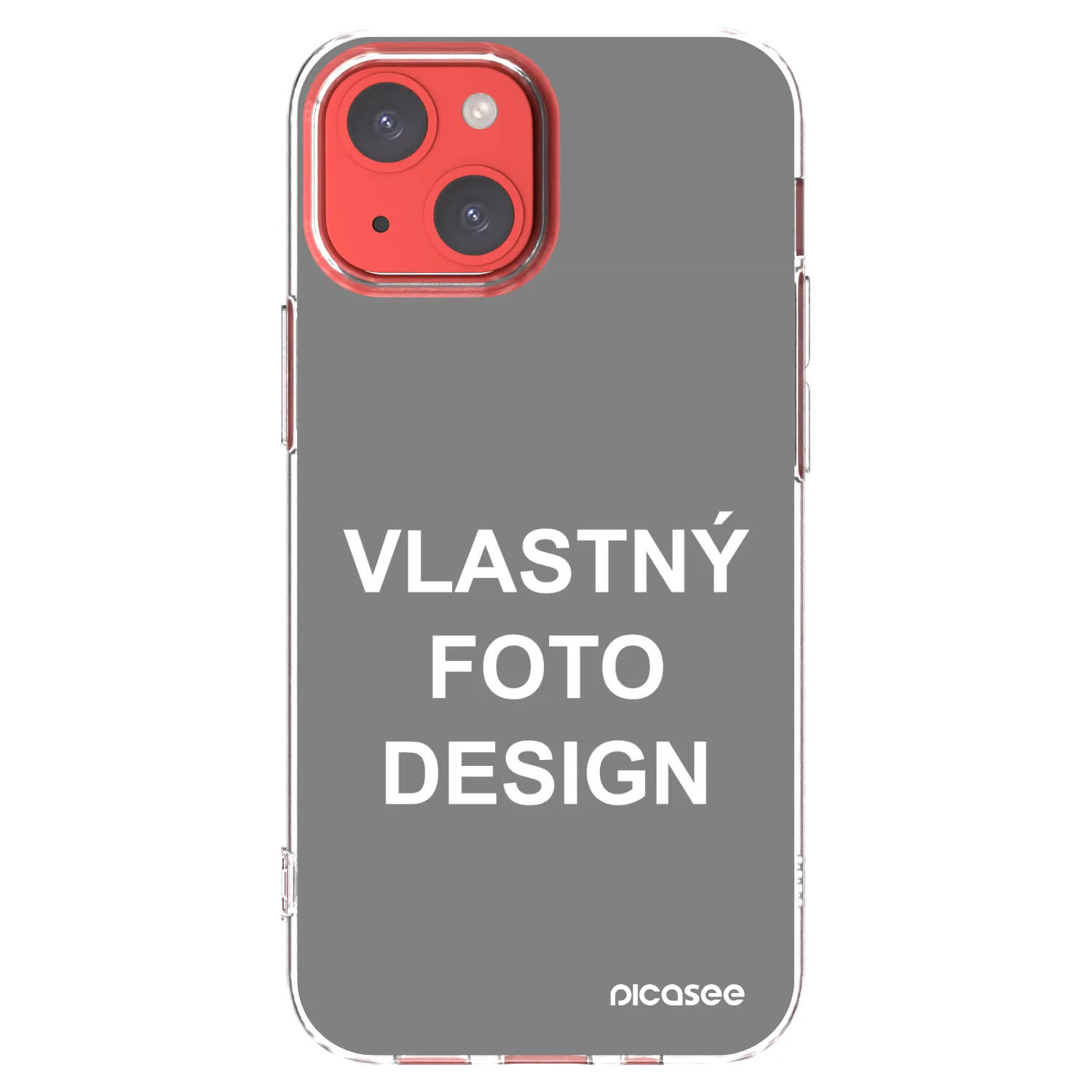 Silikónový prehľadný obal pre Apple iPhone 13 mini - Vlastný fotka/motiv