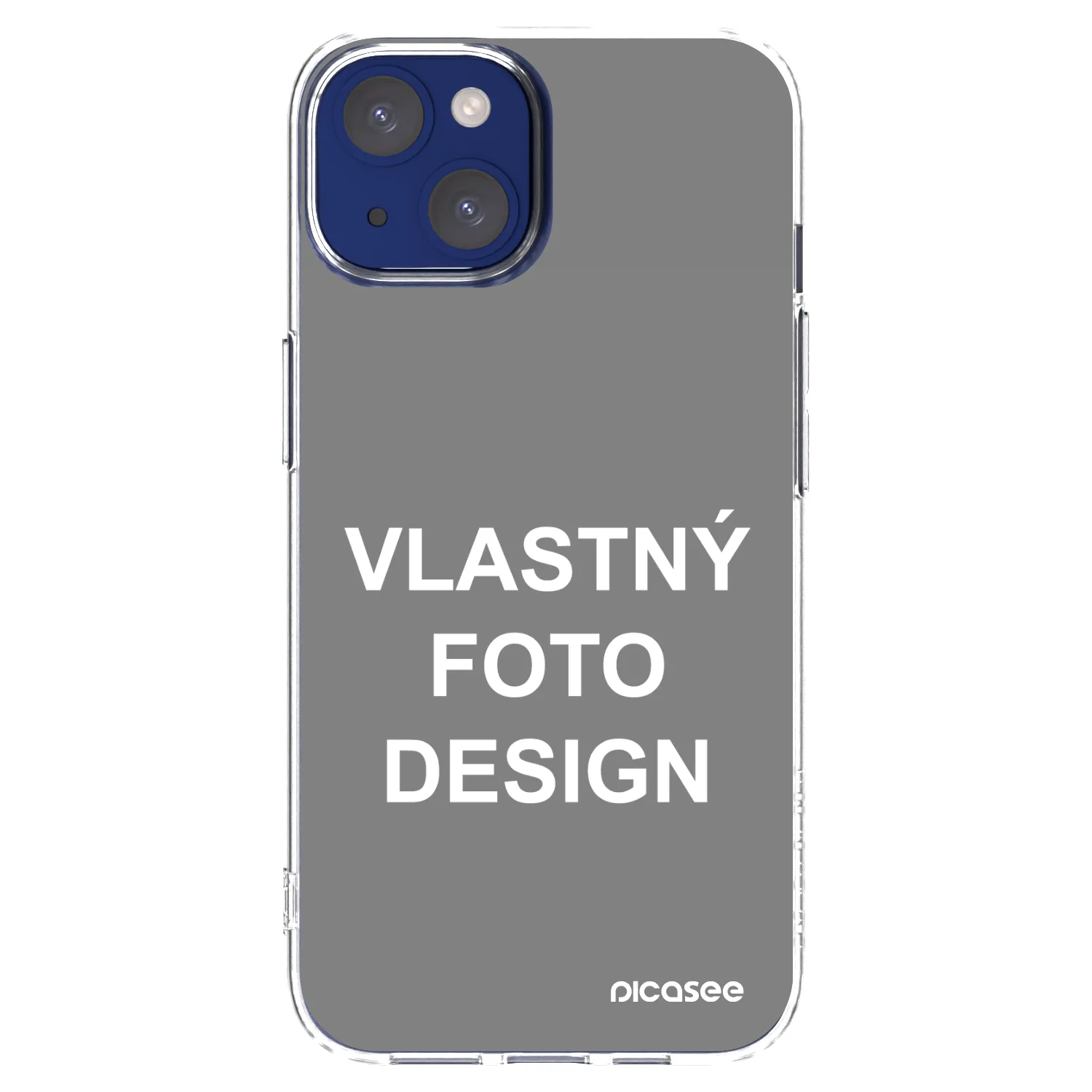 Silikónový prehľadný obal pre Apple iPhone 14 - Vlastný fotka/motiv
