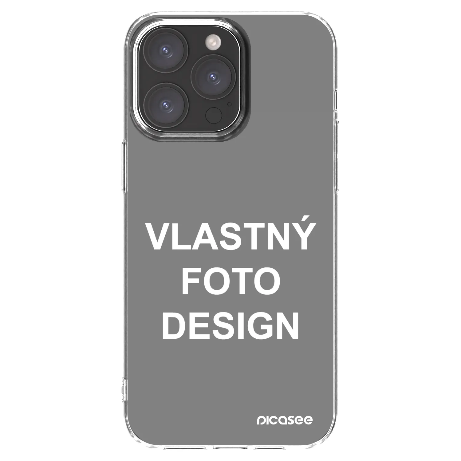 Silikónový prehľadný obal pre Apple iPhone 15 Pro Max - Vlastný fotka/motiv