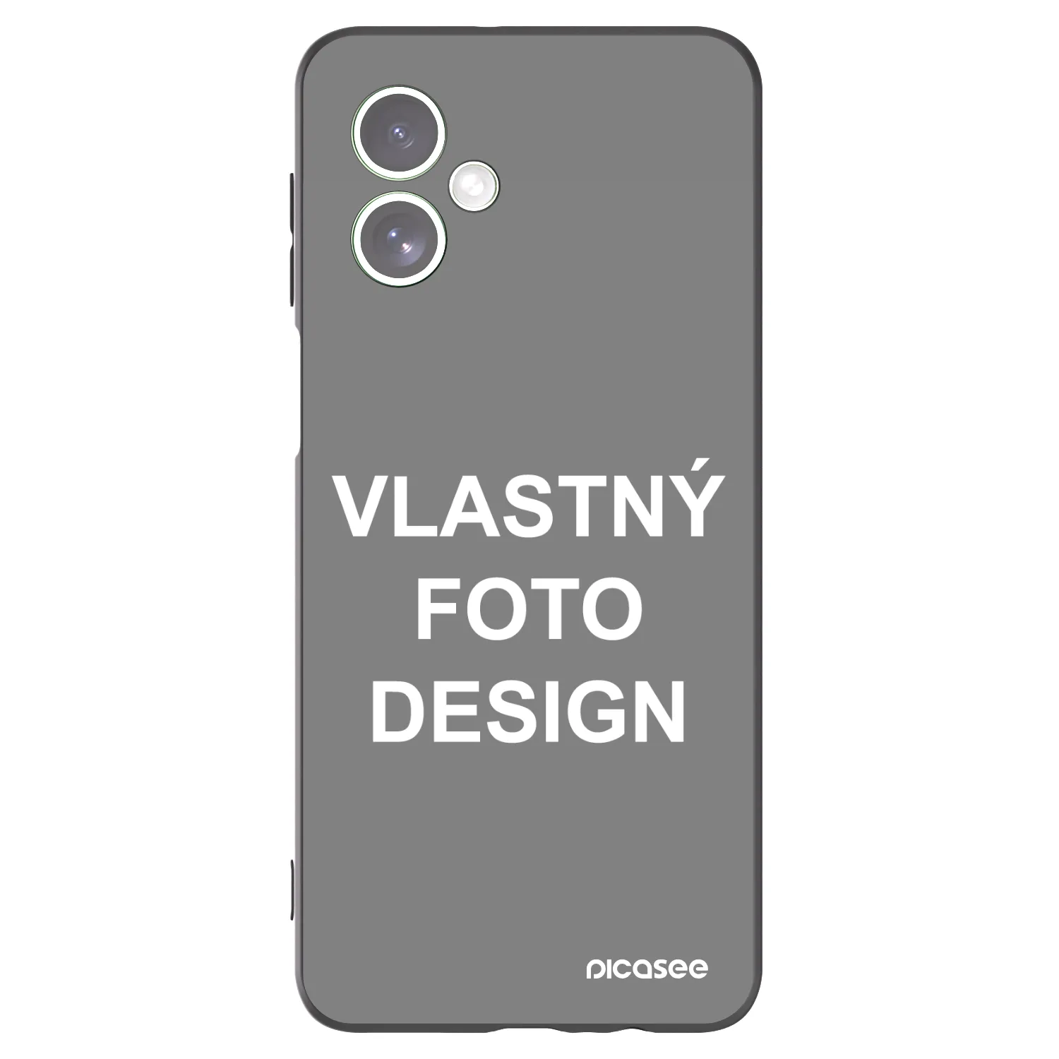 Silikónový čierny obal pre Motorola Moto G54 5G - Vlastný fotka/motiv