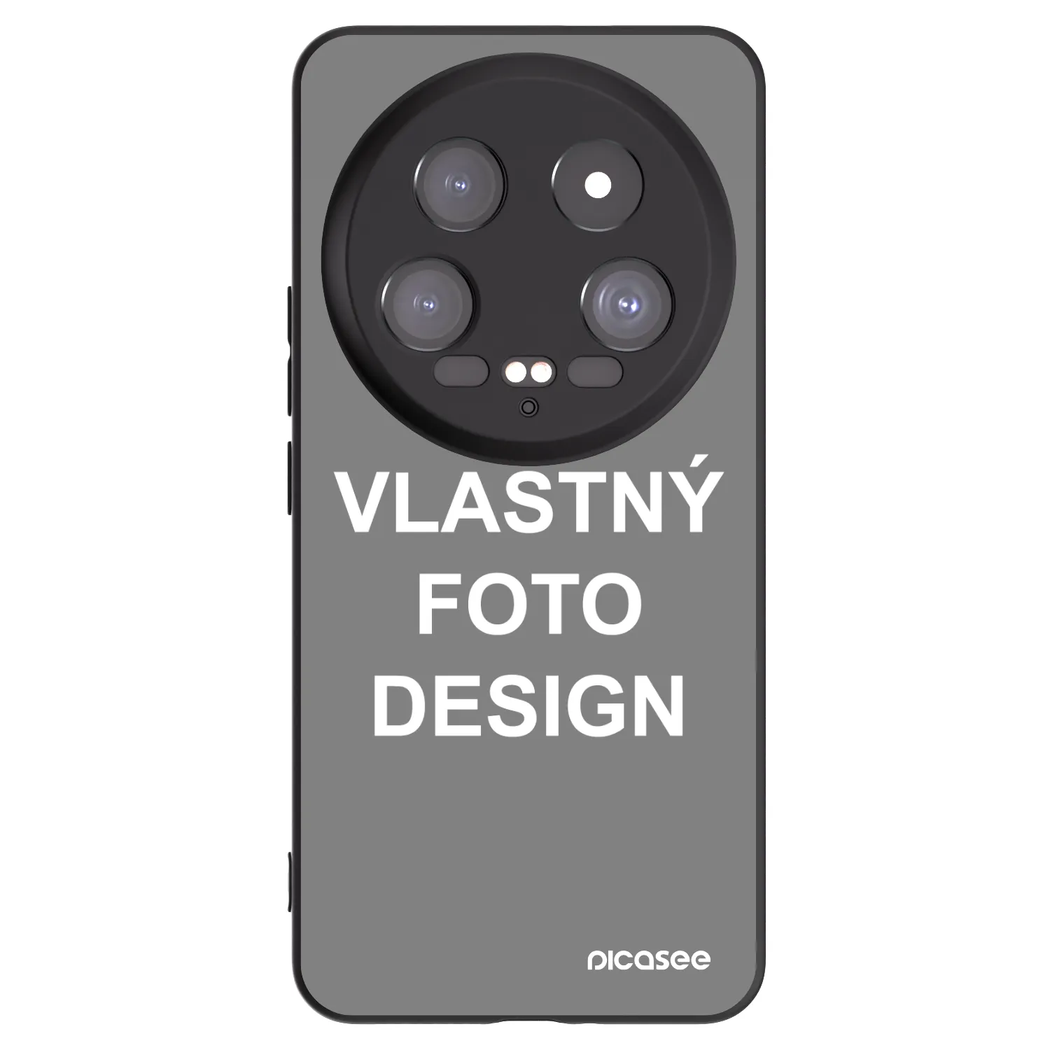 Silikónový čierny obal pre Xiaomi 14 Ultra - Vlastný fotka/motiv