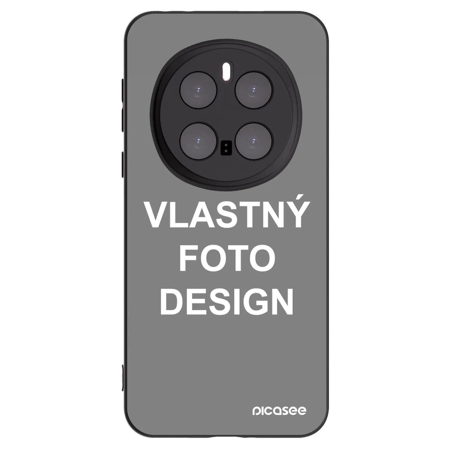 Silikónový čierny obal pre Honor Magic7 Pro 5G - Vlastný fotka/motiv