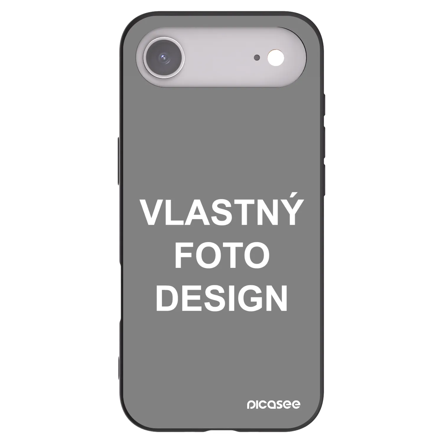 Silikónový čierny obal pre Apple iPhone Air - Vlastný fotka/motiv