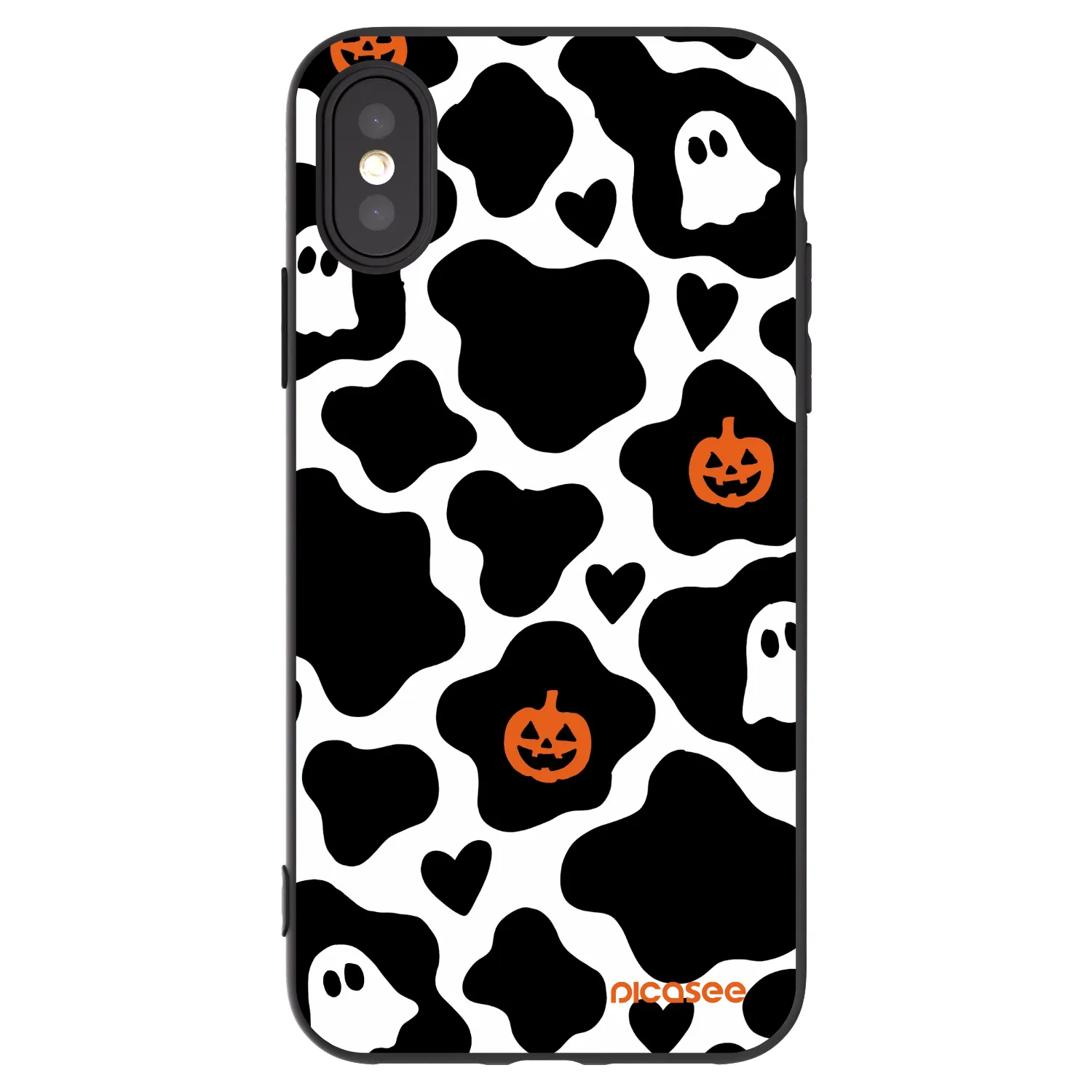 Picasee silikónový čierny obal pre Apple iPhone X/XS - Boow