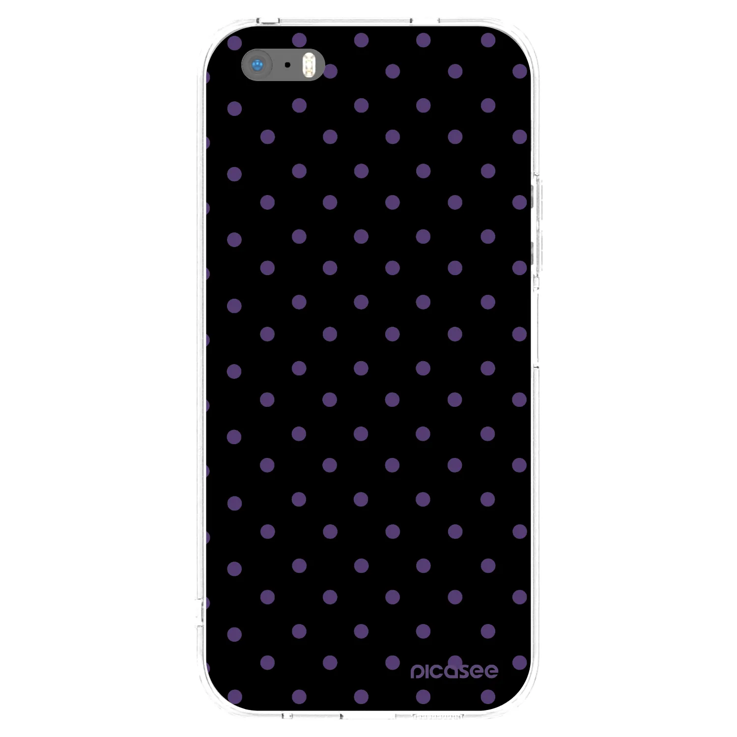 Picasee silikónový prehľadný obal pre Apple iPhone 5/5S/SE - Flickers