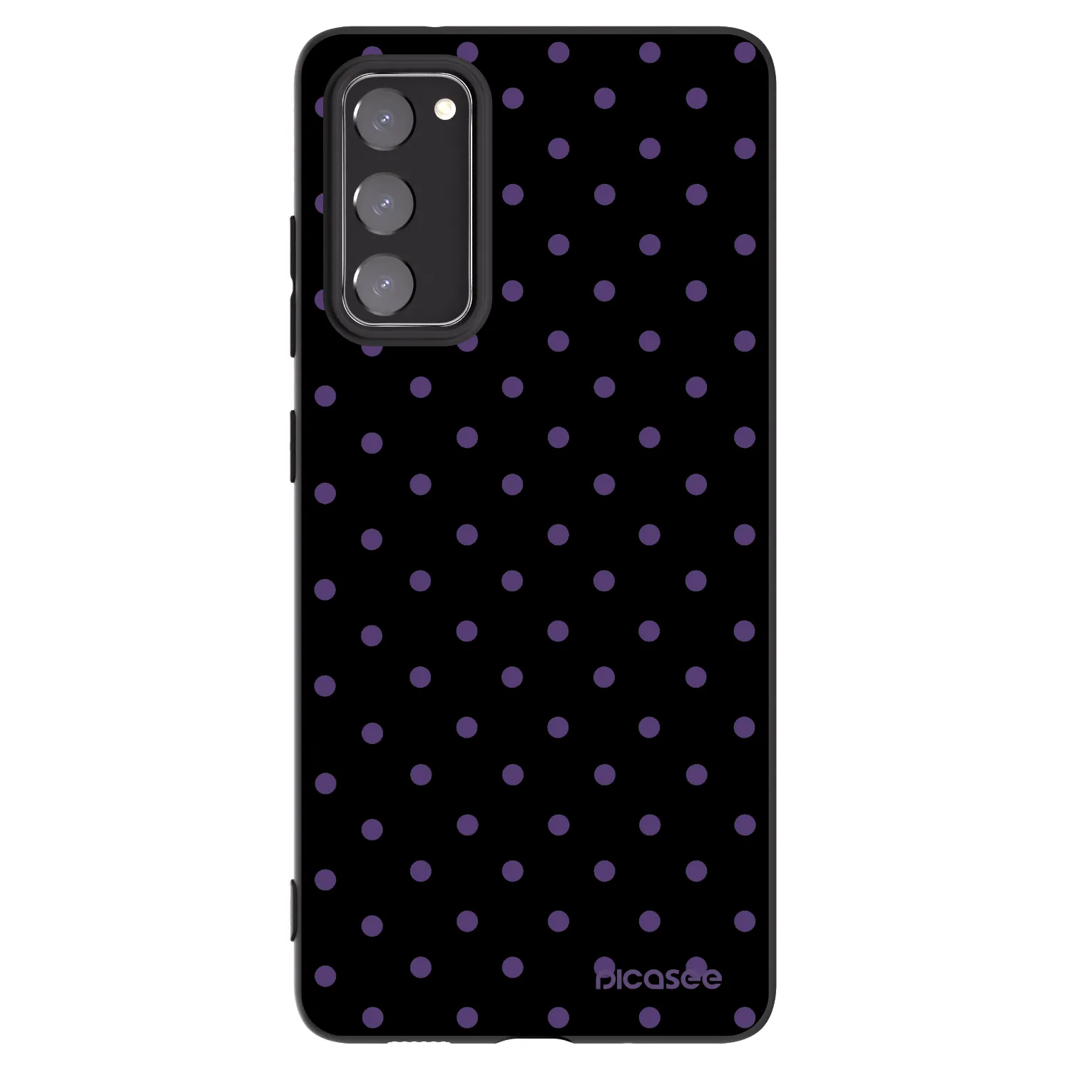 Picasee silikónový čierny obal pre Samsung Galaxy S20 FE - Flickers