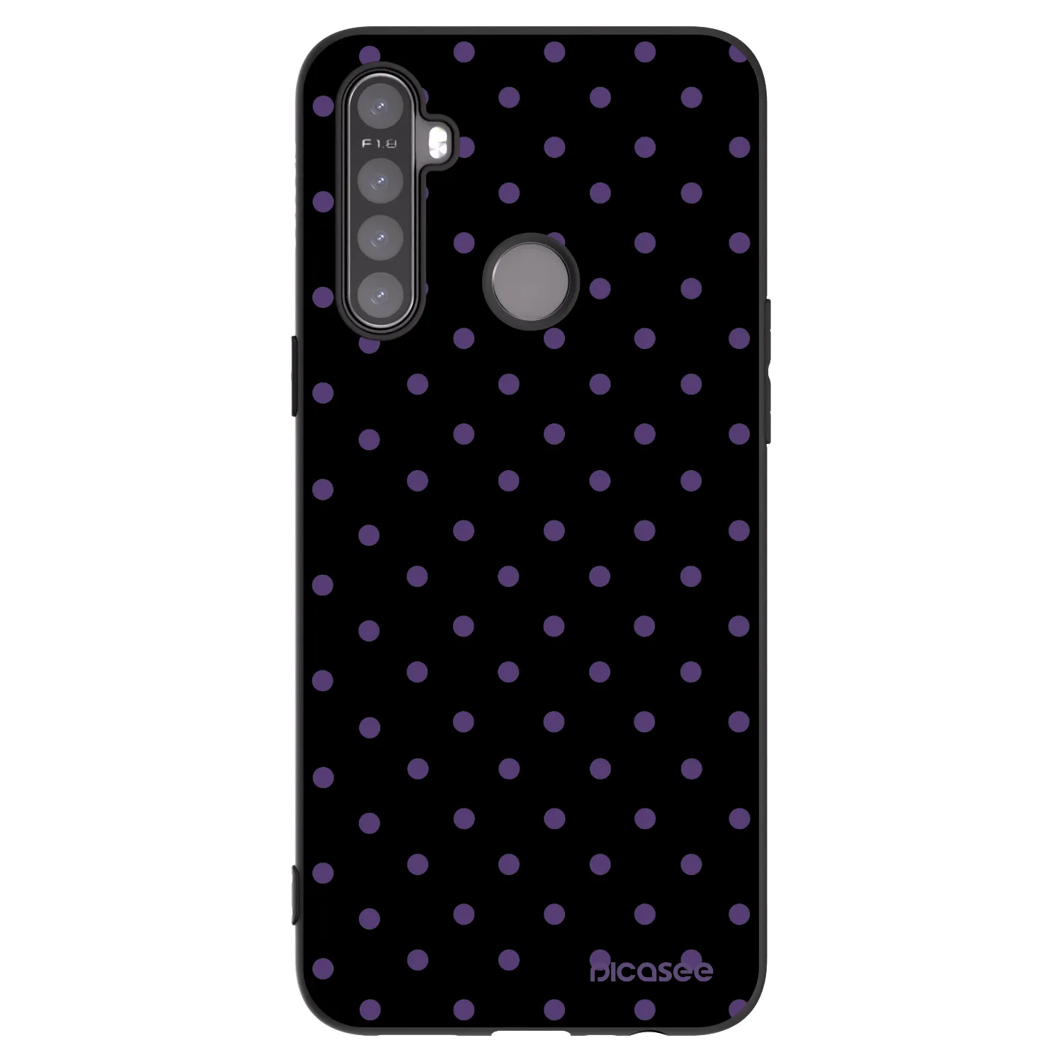 Picasee silikónový čierny obal pre Realme 5 - Flickers