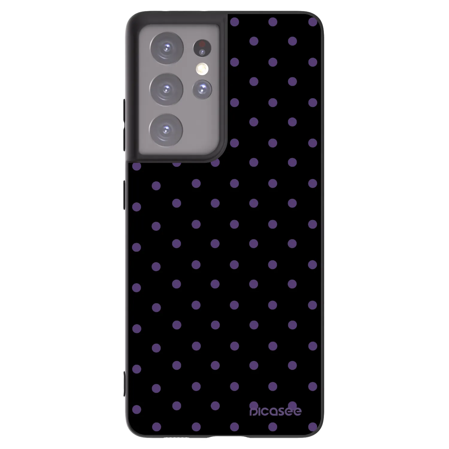 Picasee silikónový čierny obal pre Samsung Galaxy S21 Ultra 5G G998B - Flickers