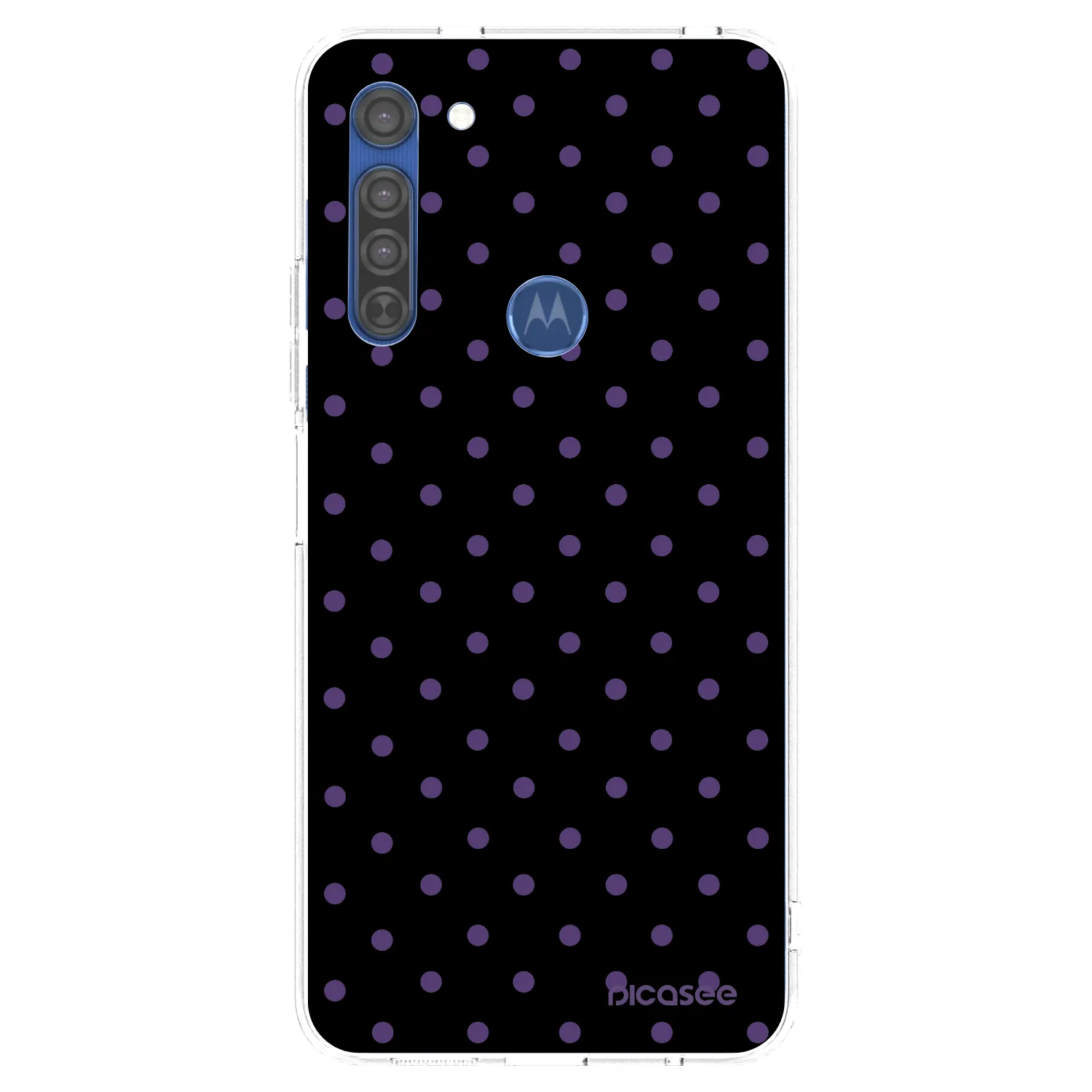 Picasee silikónový prehľadný obal pre Motorola Moto G8 - Flickers