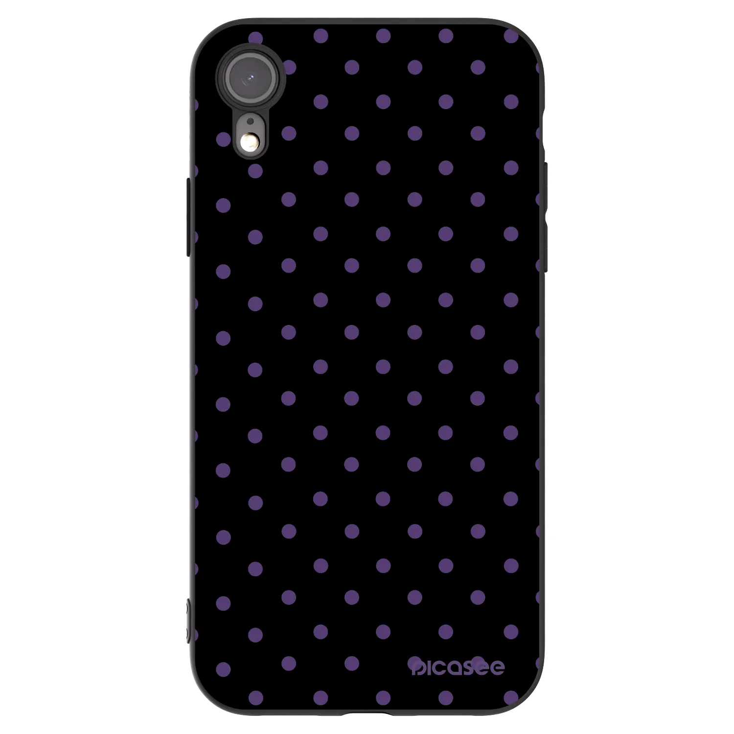 Picasee silikónový čierny obal pre Apple iPhone XR - Flickers