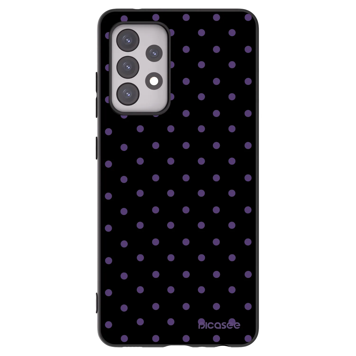 Picasee silikónový čierny obal pre Samsung Galaxy A52s 5G A528B - Flickers
