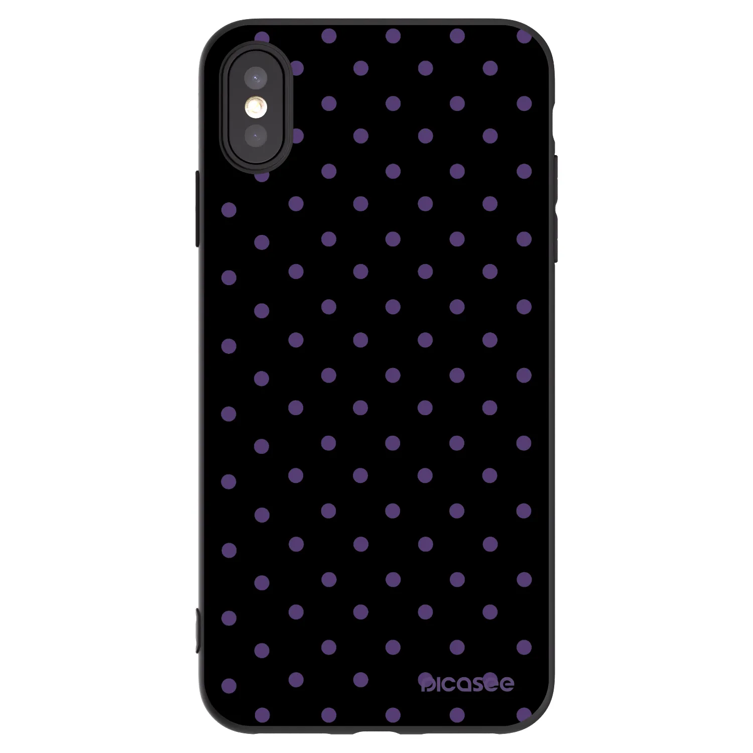 Picasee silikónový čierny obal pre Apple iPhone XS Max - Flickers